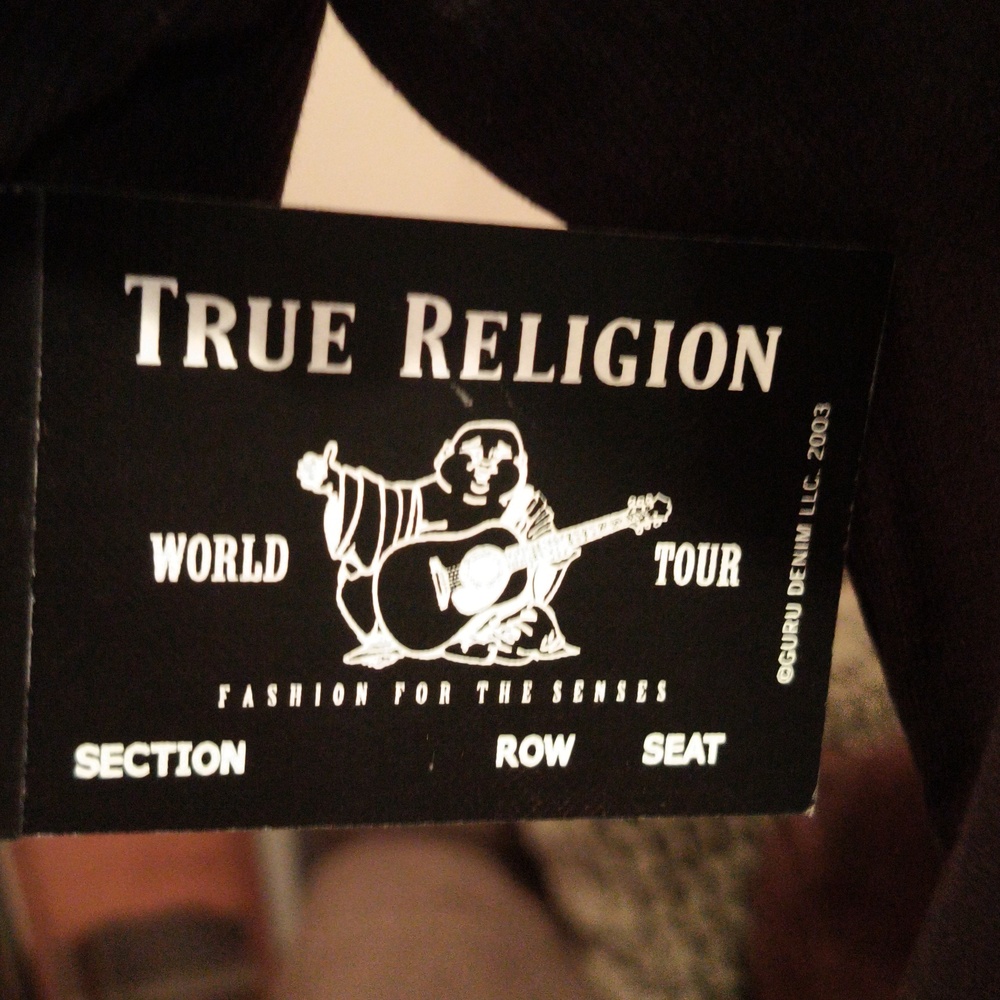 FINAL PRICE NWT True Religion Black Long Sleeve Open Back Top Medium